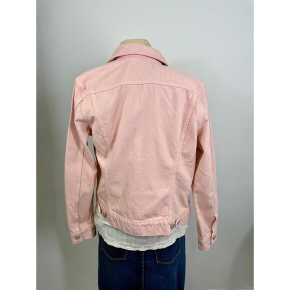 Vintage Free People pink denim jacket ,  size M - Picture 7 of 10